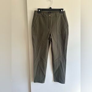 White House Black Market Olive Green Ankle Pants